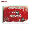 Autumn/Winter Mid-Calf Socks Halloween Countdown & Christmas Stocking Gift Box