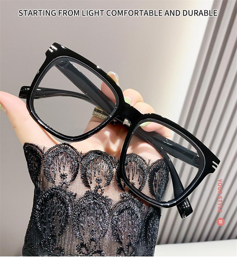 Retro Black Leopard Square Frame Glasses Women Men  New Anti Blue Light Computer Eye Protection Eyewear Female Male Unisex