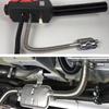 Parking   Heater Exhaust Pipe with Muffler Stainless Steel Fuel     Gas Vent Hose 2.5cm Inner Diameter