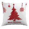 Christmas Christmas Elements Throw Pillow Cover Home Sofa Decorative Pillow Santa Claus Cushion Cover