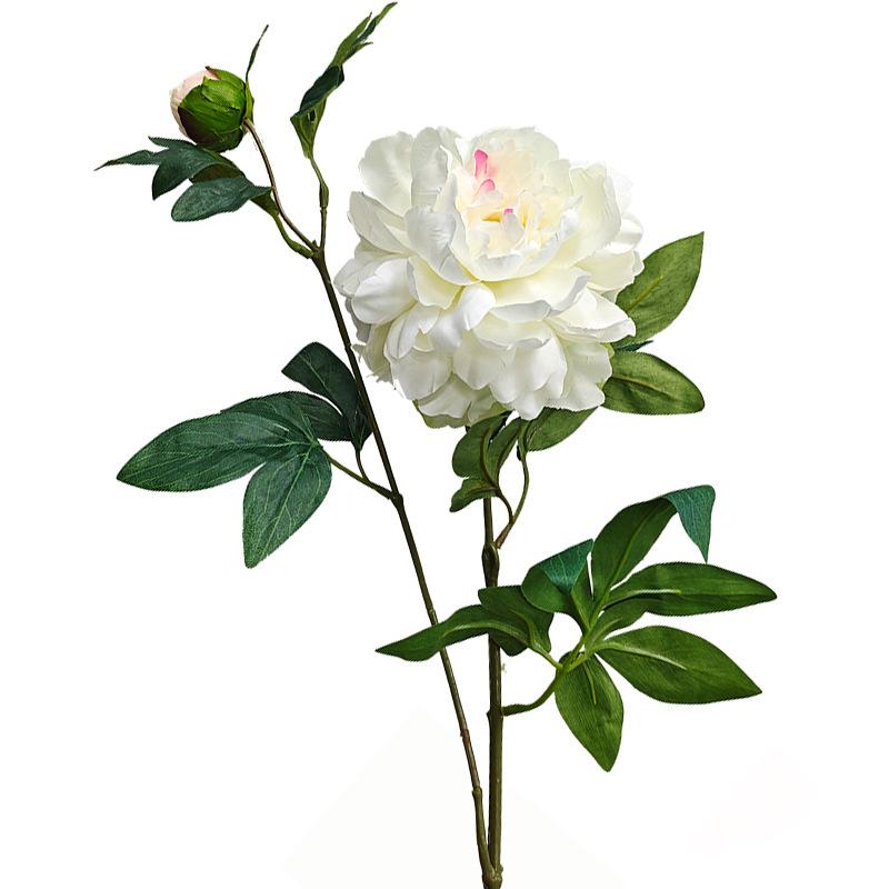 Artificial Peony Flower, Wedding Chinese Red House Moving Ornament, Peony Flower Simulation Flower белый