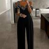 Women's Wish Wide Leg Jumpsuit Waist-closed Jumpsuit Printed Dress