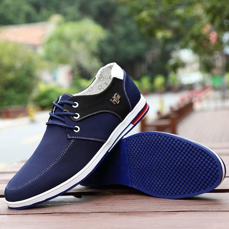 Men s shoes spring cloth shoes men s lazy shoes canvas shoes versatile casual shoes one pedal shoes 38