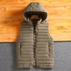 Autumn and Winter New Men's Cotton Waistcoat Removable Cap Shoulder Jacket Large Size Fashion Trend Waistcoat