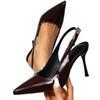 Women's High Heel Sandals Fashion Party Black Stilettos Fashion Pointed Heels