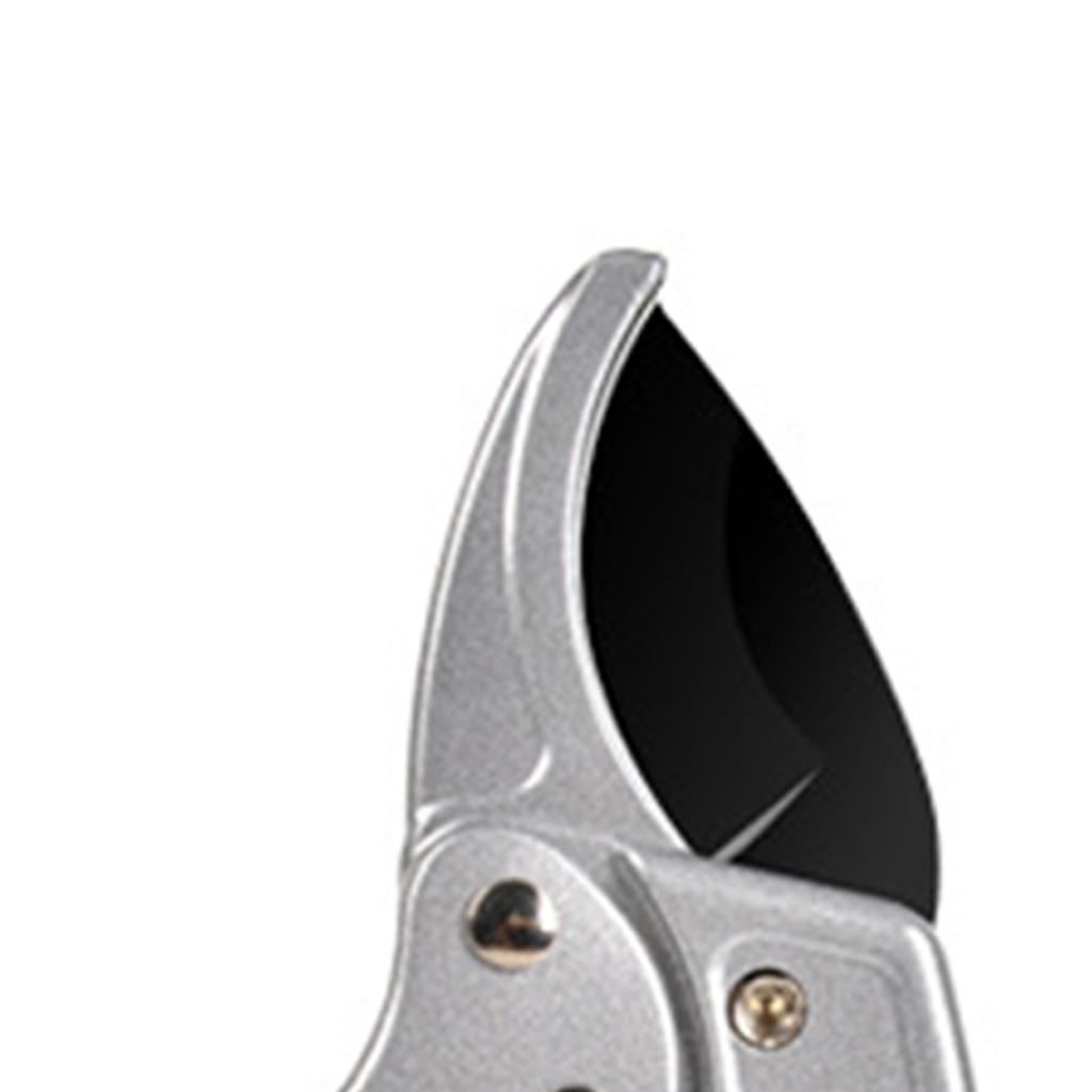 Tesoura de Poda Ergonômica Cabo Reto Segmentada Podador de Jardim Liga de Alumínio Cortador de Galhos de Árvores Frutíferas Amarelo