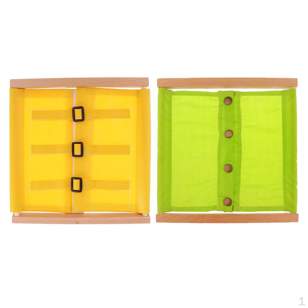 

Montessori Wooden Buttoning Dressing Early Development Tools