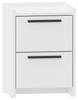 Altivo 2Sw Bedside Table, White, Small Chest Of Drawers, Bedside Table, 2 High Drawers
