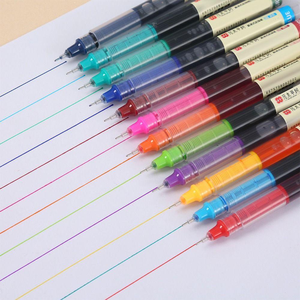 12 barev Inkoust Neutrální pero Rychleschnoucí Kuličkové pero Multifunkční Psací nástroj Studentský Test
