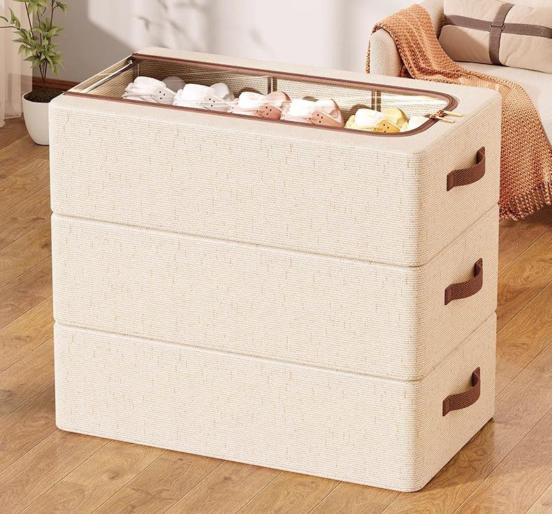 Tianshan Odporny na wilgoć i kurz Organizer do przechowywania butów z bawełny i lnu.