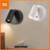 Rechargeable LED Wall Lamp Touch Night Lights Wireless Magnetic Spotlight 360° Rotation For Bedroom Bedside Reading Lighting