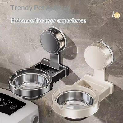 Suction Cup Wall Mounted Ashtray Household Toilet Bathroom Punch-Free Anti-Fly Ash Storage Split Creative Ashtray Rack