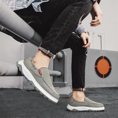 Fashion Men's Running Shoes Summer Canvas Breathable Walking Lightweight Set for Outdoor Leisure Loafers Flat Bottom Driving Shoes