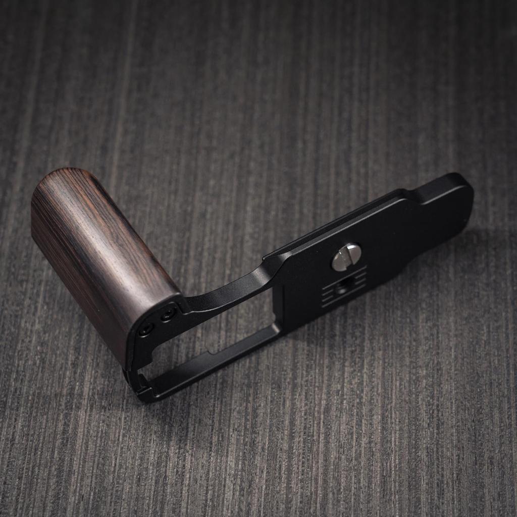 Iborrys Premium Solid Wood Camera Compatible with Olympus PEN with Dedicated Quick Release Plate and Premium Retro Natural Wood Handle Ebony Grip,