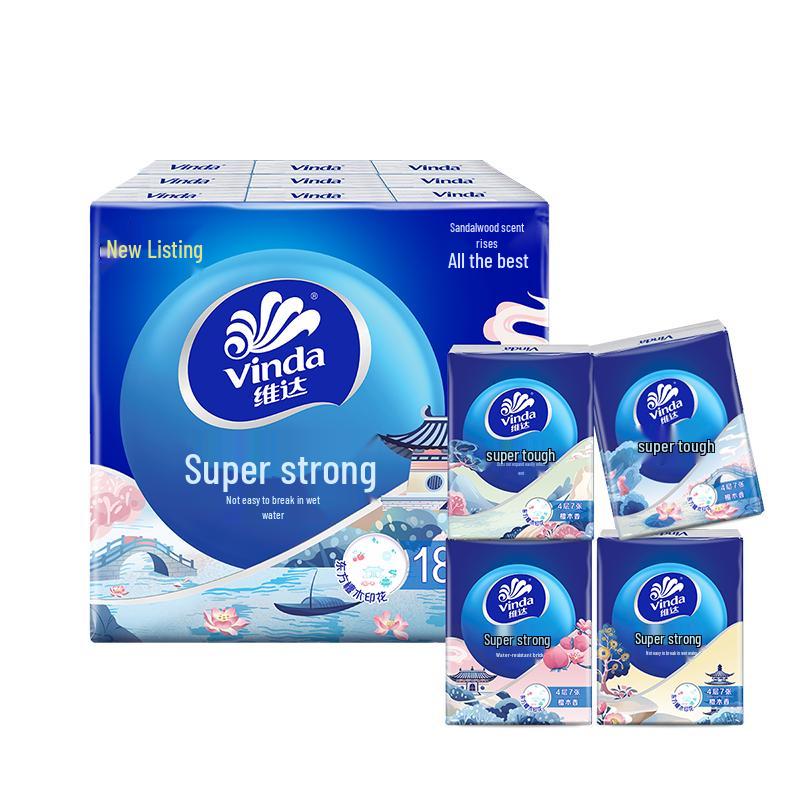Vinda Ultra Strong Camellia Scent Pocket Facial Tissues