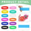 10/20Pcs 3.15" Silicone Rubber Bands Non-slip Flat Elastic Rubber Wrapping Bands for Books Traps Art Wrapping Paper Cord Wraps