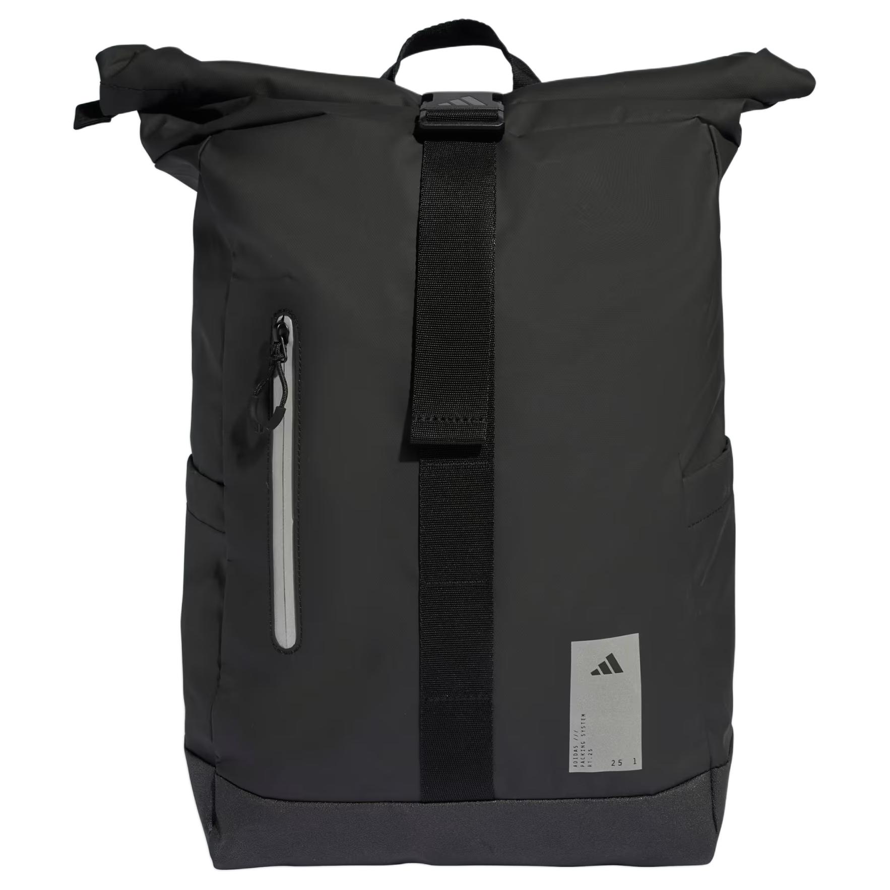 Adidas 25L Brand Logo Design Functional Backpack PU Backpack Men Backpacks Black KE0356 Black