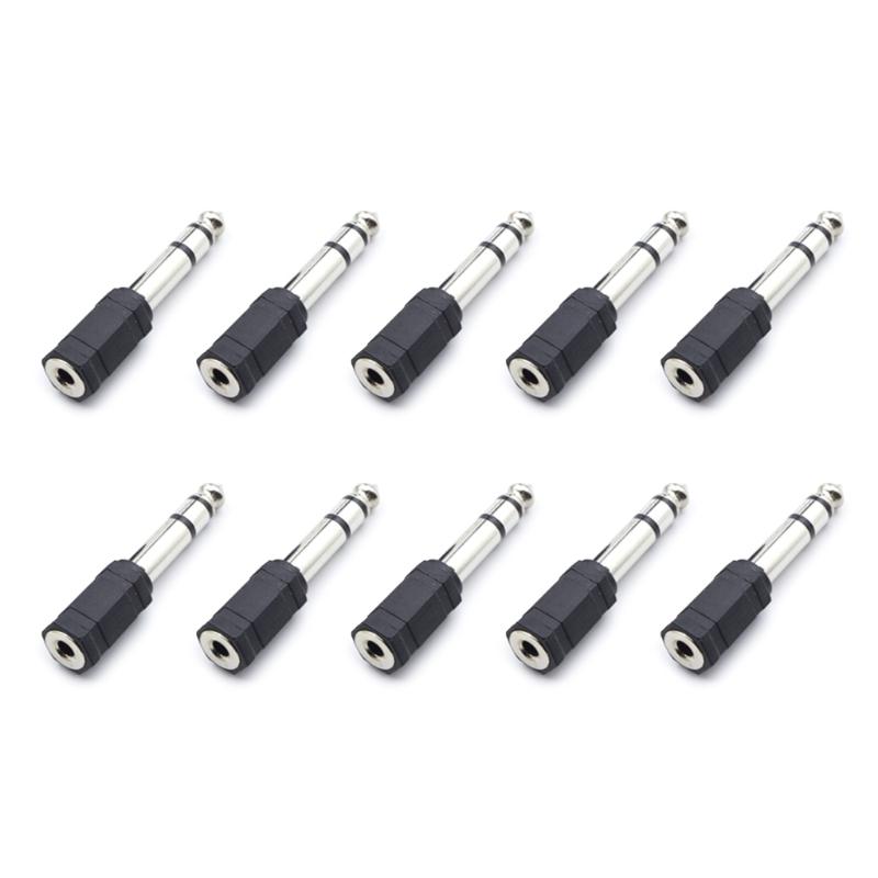 Headphone Adapter Jacks 3.5mm To 6.35mm or 6.35mm To 3.5mm Sound Stereo Adapter Headphone Sound Jacks Plug Converter Set