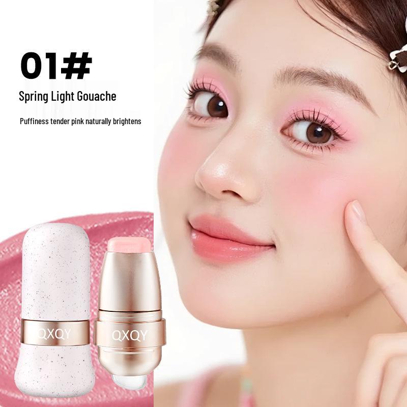 QXQY Color Multi-use Stick: Long-lasting Contour, Brighten, Natural Lip & Cheek Dual-use Blush.