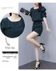 Plus-Size Lace Short-Sleeve Two-Piece Set: Flattering and Chic Summer Fashion for Women