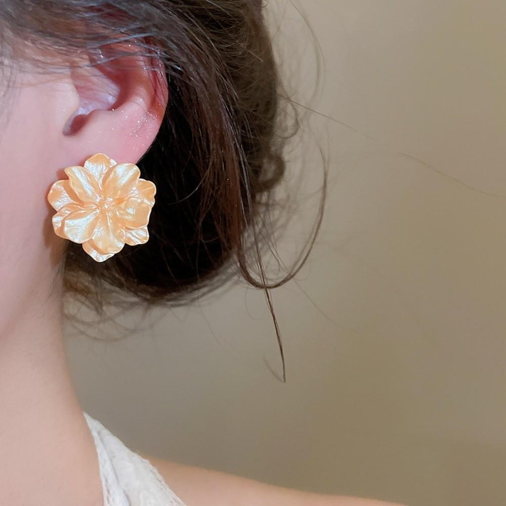 5 Pairs Floral Flower Ear Studs Set Acrylic Korean Style Earrings  Girl Gift