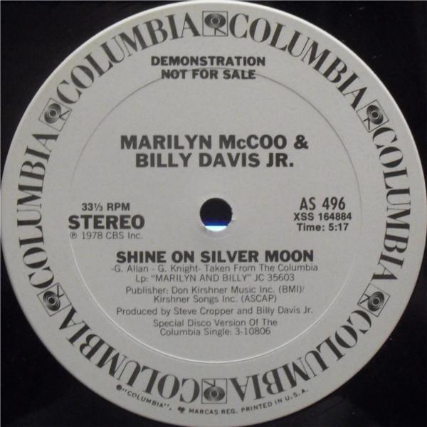 

12inch Record MARILYN MCCOO BILLY DAVIS JR. Shine On Silver Moon AS496 Columbia 1978 US SoulFunk Used