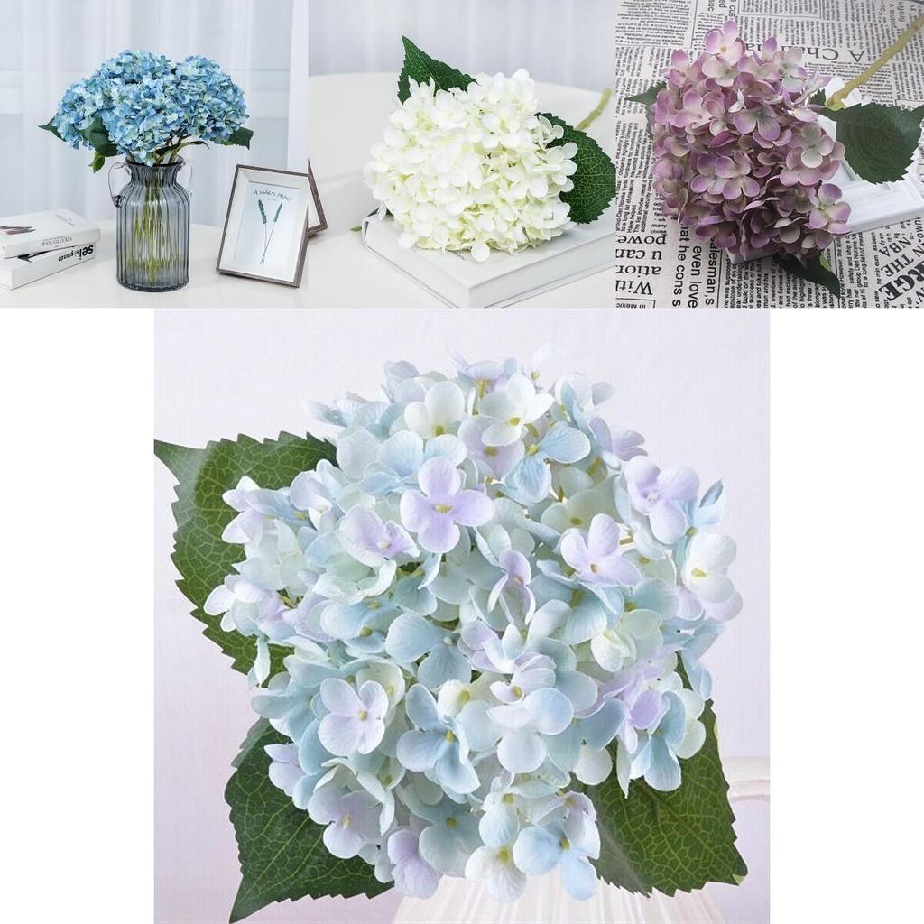 Stunning 55cm Artificial Silk Hydrangea Bouquet Perfect For Wedding And Home Decor