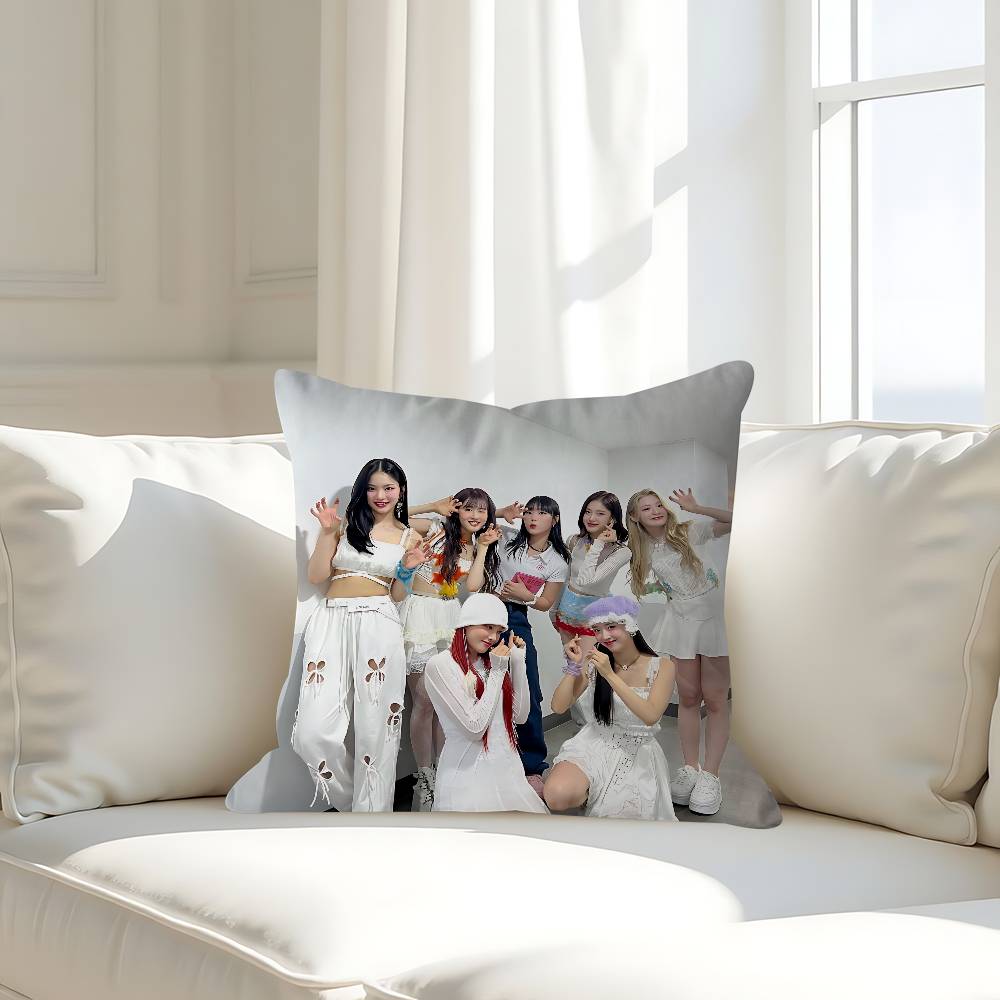 Kpop L-LIGHTSUM Pillow Case Removable Washable Cushion Cover – All-Season Soft Linen
