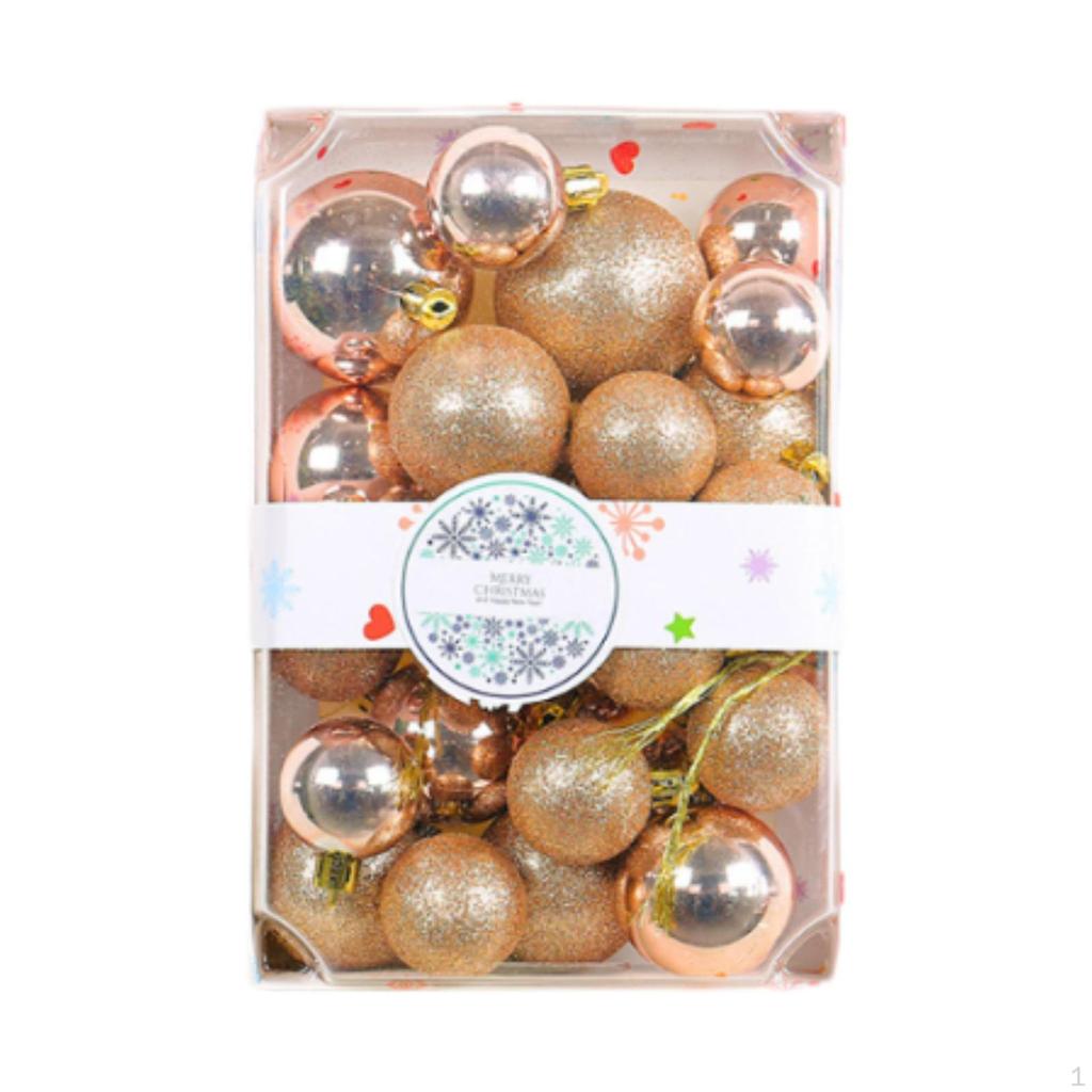 26 Pieces Christmas Ball Ornaments Decorative Baubles Holiday Hanging Balls Home Decor Shatterproof