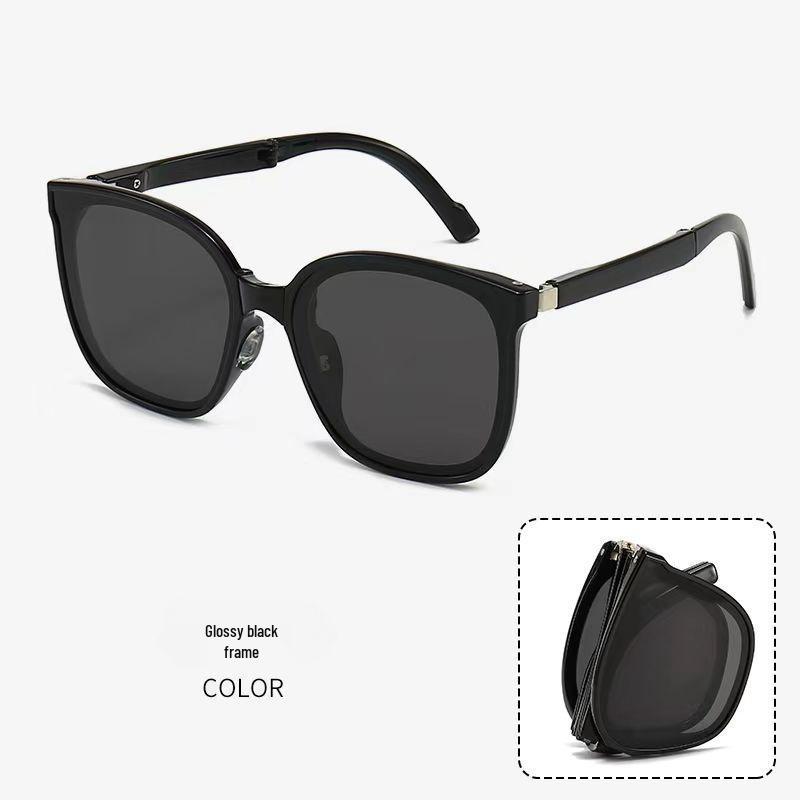 Women's Polarized Foldable Sunglasses with Air Cushion Nose Pads - UV Protection & Fashionable for Driving