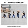5 Pieces Delivery Worker Figures Realistic Pose Mini Resin