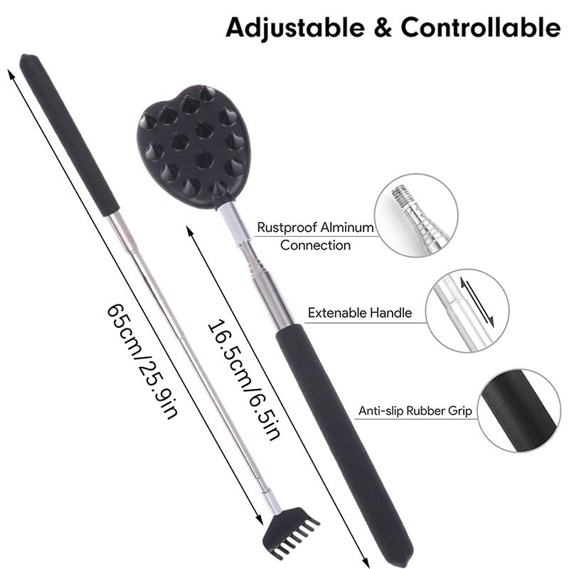 1pcs 2/5in1 Back Scratcher Telescopic Scratching Back Scratcher Massager Scraper Extendable Telescoping Itch Massage Relaxation