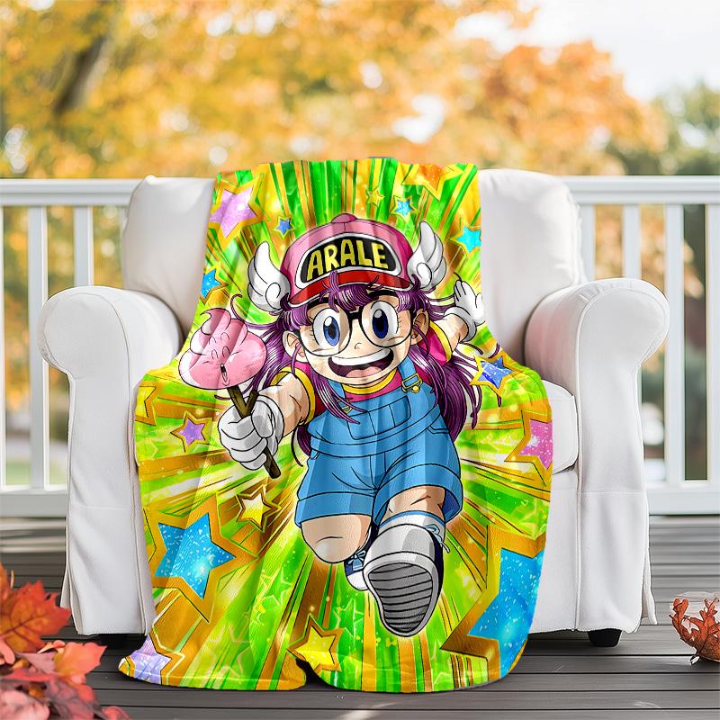 Arale Norimaki1 printed throw blanket—lightweight,soft,warm;versatile blanket for all seasons—perfect as &air-conditioning throw,nap blanket