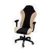Gaming Chair Cover Dustproof Zipper Closure Contrast Color Stretchable Soft Fabric Elastic Buttom Anti-slip Chair