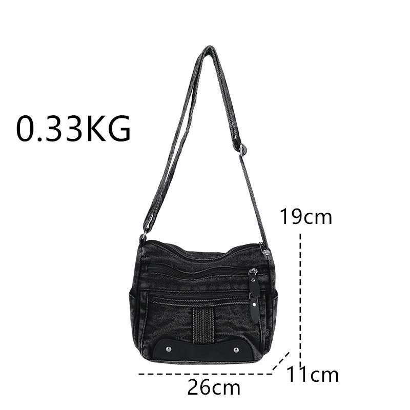 Modische Denim Schultertasche Crossbody Lässig und Einfach Canvas Taschen Umhängetasche für Mädchen Damen Geldbörsen und Handtaschen 2026
