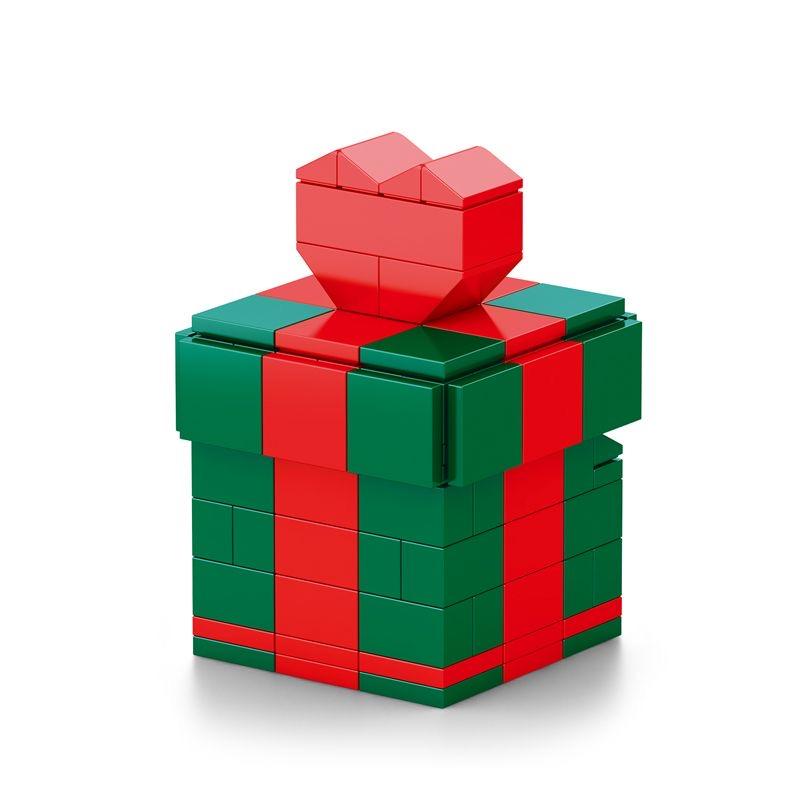 Geschenkbox für Weihnachten Geschenkbox zum Geburtstag Geschenkbox zum Valentinstag Selbstverriegelnde Bausteine Spielzeug