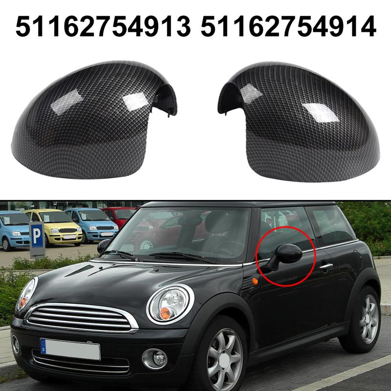 ABS Carbon Texture Wing Mirror Cover Cap For Mini Cooper R55 R56 R57 R58 R60 R61 For Mini Cooper R55 R56 R57 R58 R60 R61 2007