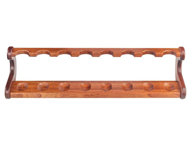Sapele Solid Wood 8-Position Pipe Display Stand