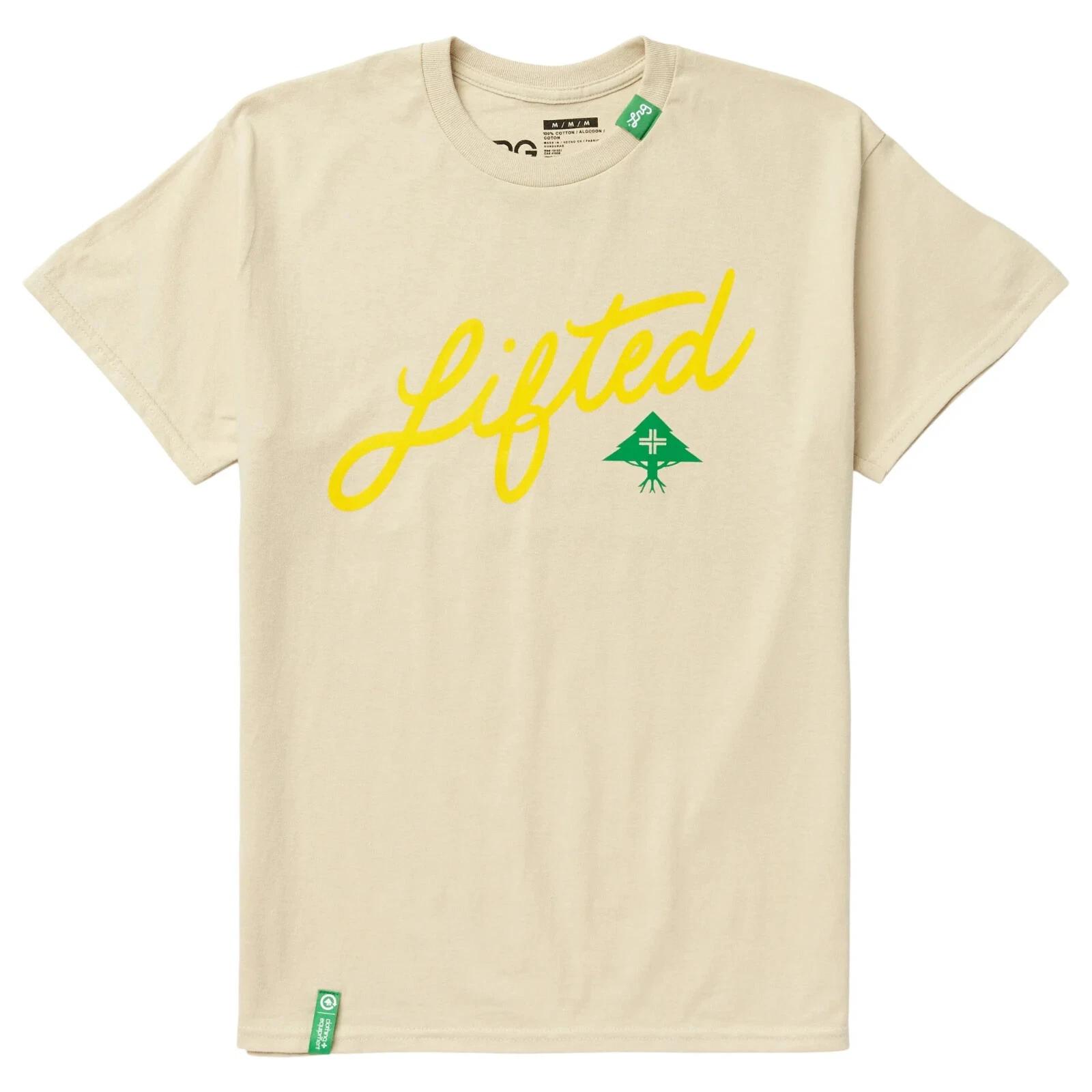 Lifted Research Group LRG Men s Angled Script Sand Tee Shirt NWT Small L