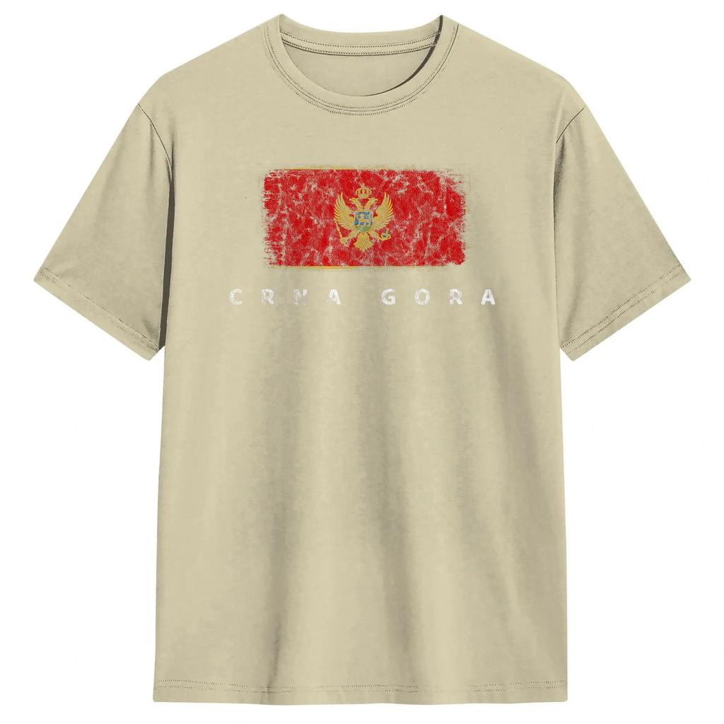 Unisex Unisexs TShirt Montenegro Flag T Shirts Harajuku Summer Tees Y2k Fun Cotton Tops Birthday Gift