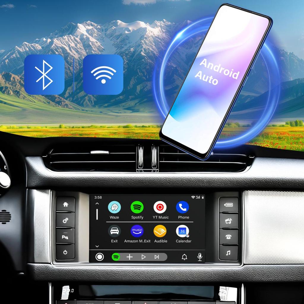 Sinairyu Wireless CarPlay Android Auto DVR HDMI Mirror-Link Compatible For Land Rover Evoque Jaguar XE Harman System