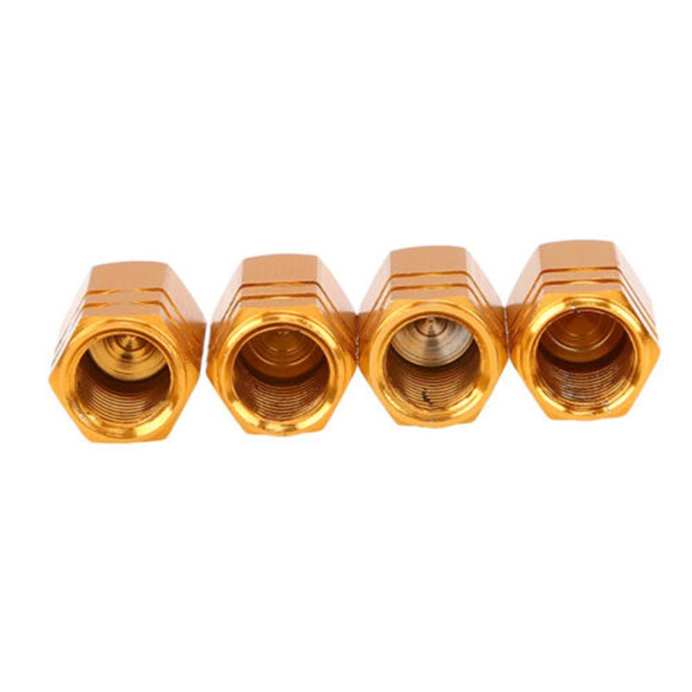 4Pcs Aluminum Tire Valve Caps Car Rim Plugs Tire Valve Cover Valve Stem Nipple Caps Motorcycle Car Wheel Plugs