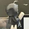 Grim Reaper Reading Figurine, 3D Printed Mini Skull Grim Reaper Statue, Cute Gothic Skeleton Ornament for Bookshelf, Desk, Shelf, Halloween Home Decor