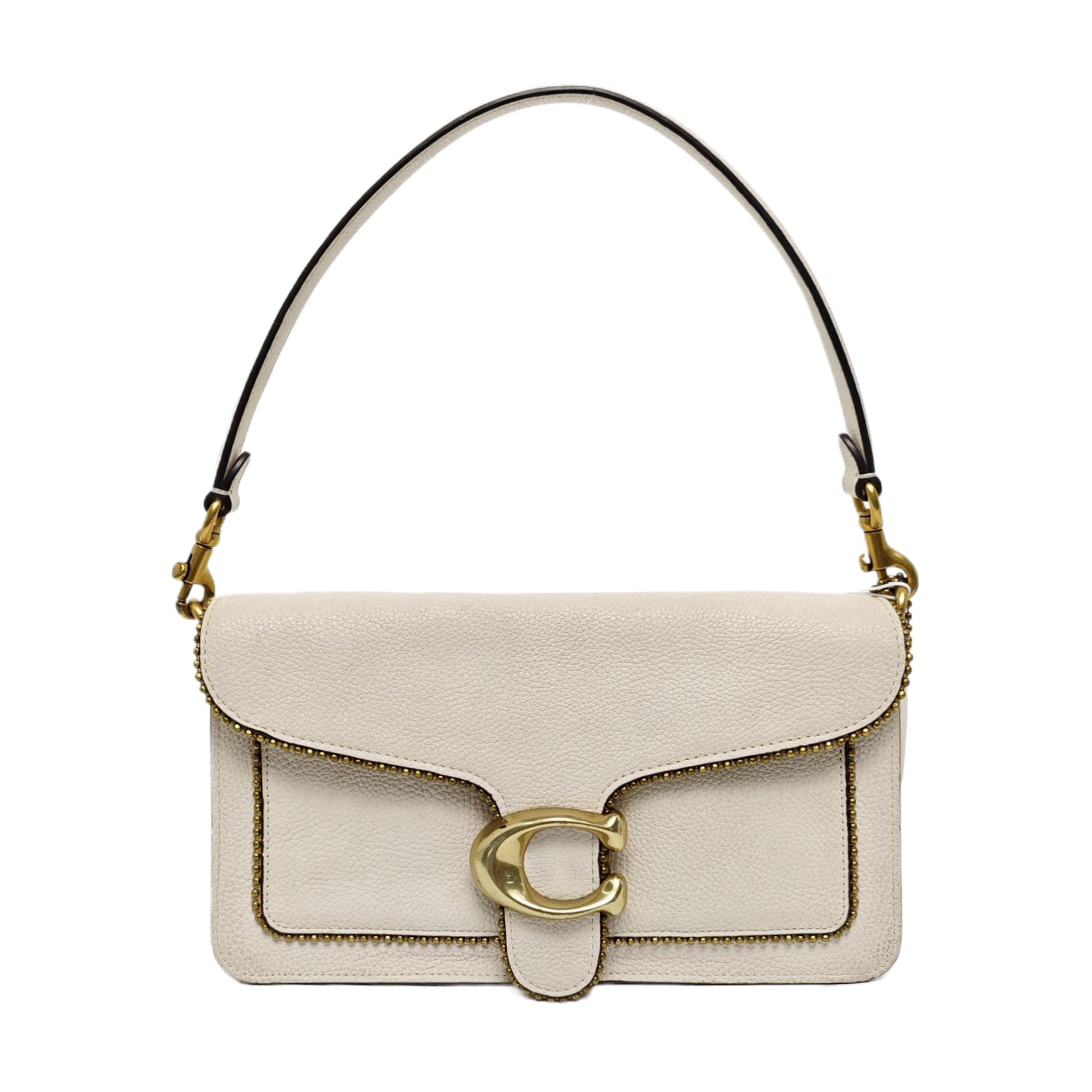 [Pre-Owned] Tabby 26 White Leather Crossbody Bag Handbag Shoulder Bag Gold Hardware Detachable Strap - Good #MMSI6U ONE SIZE