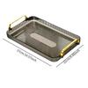 Serving Tray with Handles Countertop Cosmetics Tray Bathroom Vanity Tray for Party Breakfast Living Room Bathroom Office
