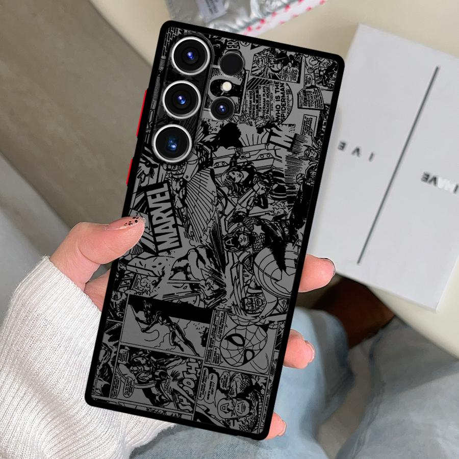 

Крутой чехол с артом из комиксов Marvel для Samsung Galaxy S26 S21 S20 S22 Note 20 10+ S25 Ultra S24 Plus S23 FE Чехол для телефона Galaxy S25 FE