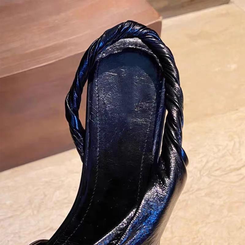 Spitze Damen Sandalen Flach Freizeitschuhe 2026 Neuer Designer Sommer Elegante Slingbacks Damenschuhe Hausschuhe Gehen Zapatos