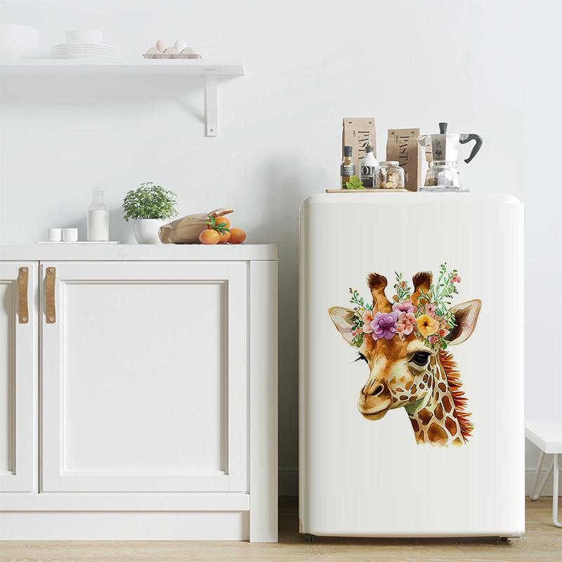 T787#Boho Animals Wall Sticker Kids Room Background Home Decoration Mural Living Room Wallpaper Funny Decal