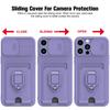 Sliding Camera Protection Case for Iphone 15 Plus 14 13 Pro Max 12 11 Pro Xr Xs Max X Vehicle Magnetic Bracket Card Wallet Shell