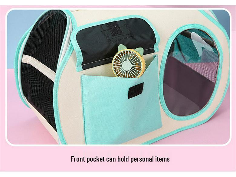Portable Breathable Cat Backpack with Single Shoulder Strap for Travel and Car Use